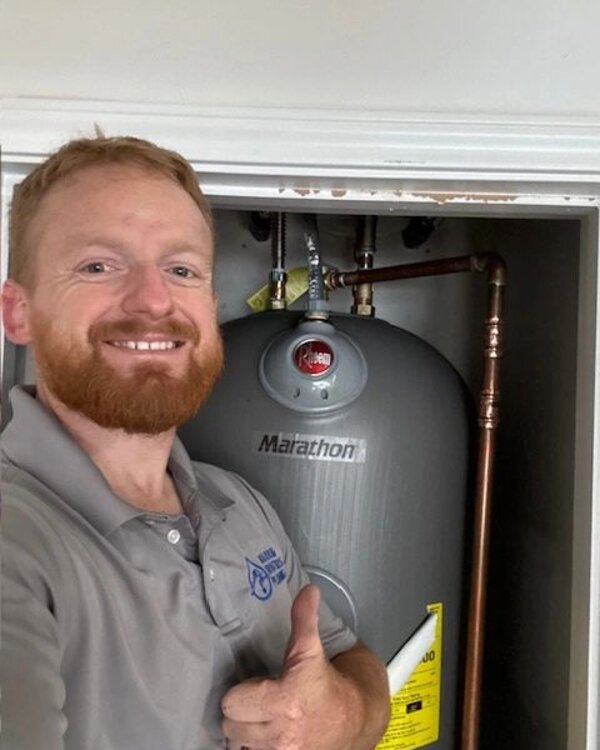 Alex Warren, owner of Warren Brothers Plumbing in Bastrop, Texas